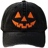 Novelty Baseball Cap Adjustable All-Season Hat Pumpkin Embroidery Cap Ghost Baseball Cap Personalized Hat