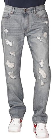 Outback Rider Men's Rip/Torn Jean, Light Stonewash, Size 40 x 32