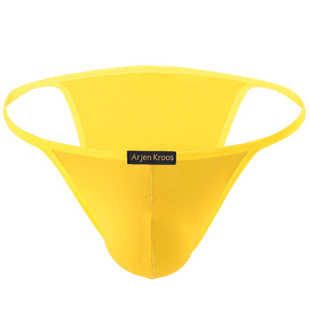 Photo 1 of Arjen Kroos Men's Thong Swimwear Sexy G-String Briefs Underwear Swimsuit Yellow