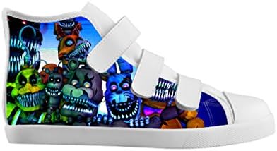 Custom Five Nights at Freddy's High-upper Velcro Canvas Shoes and Sneakers for Boys