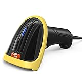 TaoTronics USB Barcode Scanner, Handheld Wired Bar Code 1D Laser Scanner, Fast and Precise Scan Support Windows/Mac/iOS/Android System for Inventory Management