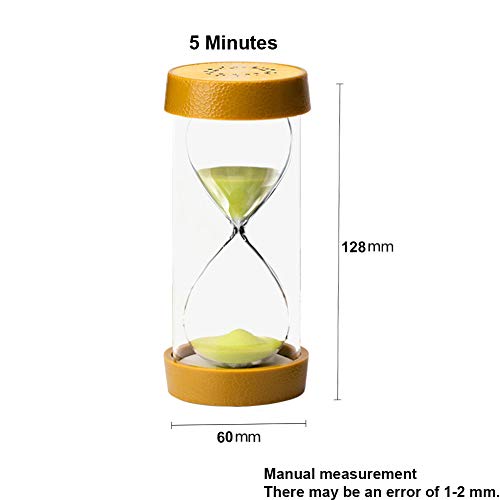 SONGVEN Cute Kiwi Fruit 5 Mins Safety Sand Timers for Kids Colorful Plastic Hourglass Sand Timers for Classroom Cooking Baking Kitchen Toothbrush Timer Teacher Therapist Office Desk(5 mins kiwi berry) - Thumbnail 7