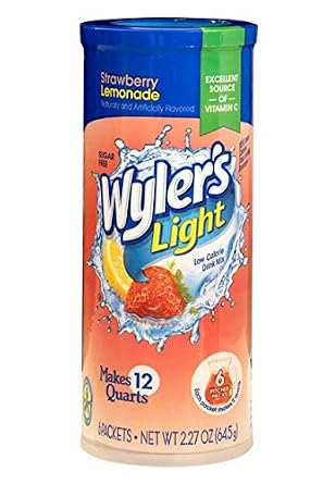 Wyler's Light drink Mix, strawberry, lemonade (072392351015)