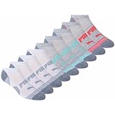 PUMA 10 Pack Womens Low Cut Socks with Cool Cell Technology