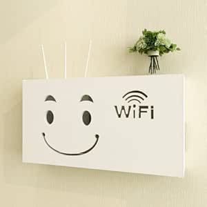 DSZQ Caja de almacenamiento de escritorioEl router admite montaje en