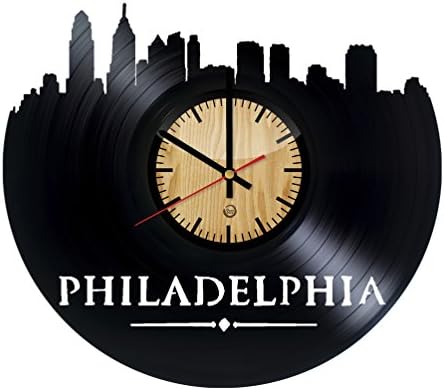 Philadelphia Record Wall Clock - Get unique of living room wall decor - Gift ideas for girls and boys – City Unique Art Design