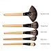 Professional 24 Piece All Natural Makeup Brushes Kit Includes Make Up Brush Leather Organizer Case/Bag - Top Rated Set