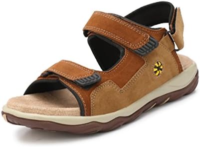FUCASSO Men's Synthetic Brown Tan Outlander Sandals