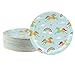 BLUE PANDA Disposable Plates - 80-Count Paper Plates, Rainbow Unicorn Party Supplies for Appetizer, Lunch, Dinner, and Dessert, Kids Birthdays, 9 x 9 inches