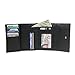 RFID Blocking Secure Wallet - Ladies Compact Trifold - RFID Wallets for Women (Black Croc)