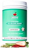 Yuve Vegan Protein Powder with Superfoods - Award Winning Taste - Complete Nutritional Shake - Natural Greens, Plant Based, Non-GMO, Gluten, Dairy, Soy and Lactose Free - Large Tub (Vanilla)
