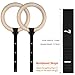 femor Gym Rings, Wood Gymnastic Rings 1100lbs with 15ft Adjustable Straps, Heavy Duty Gym Equipment for Cross-Training Workout, Strength Training, Gymnastics, Fitness, Pull Ups and Dips (Set of 2)