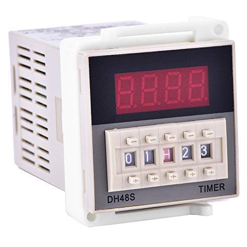 TOPINCN Dh48S-2Z 220V Double Time Delay Relay With Dual Time Display, Socket Base - Image 5