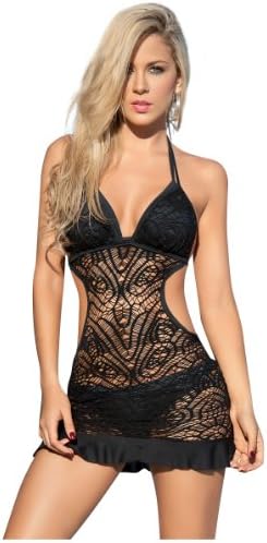 Sexy Beach Swimwear Sheer Crochet Cover Up Dress