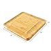 Bamboo Cheese Board - Charcuterie Platter & Serving Tray, 4 Stainless Steel Knife & Thick Wooden Server, and 4 Round Fruit trays. Fancy House Warming Gift for Wedding, Anniversary, or Engagement