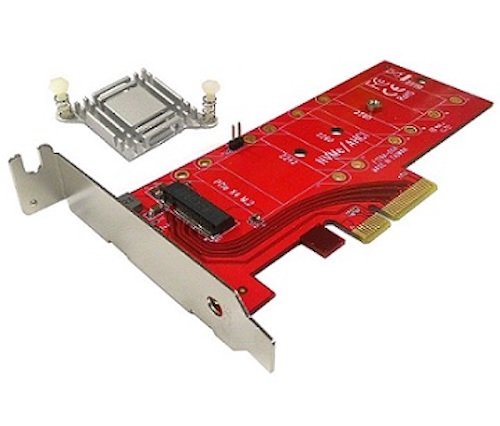 Lycom DT-129A, PCIe 3.0 x4 Carrier Adapter for M.2 NVMe 110mm High Power SSD