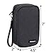 Damero USB Flash Drive Case Bag Wallet, SD Memory Cards Cable Organizer-Travel Gadget Case for Electronics Accessories (Small, Black)
