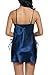Avidlove Women Sexy Lingerie Satin Nightgown Chemises Slip Sleepwear Blue M