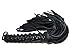 40 Premium Quality Genuine Leather Tails, Horse Whip with Long Handle Wrapped in Leather, Chain Designed Grip with 2 Turkhead Knots