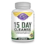 15 Day Detox Colon Cleanse Weight Loss Supplement with Probiotics, Increases Mental Clarity & Energy, Flush Out Harmful Gut Bacteria, Relives Boating & Constipation