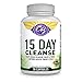 15 Day High Potency Detox Colon Cleanse Weight Loss Supplement with Probiotics, Increases Mental Clarity & Energy, Flush Out Harmful Gut Bacteria, Promotes Healthy Digestions Relives Boating & Constipation