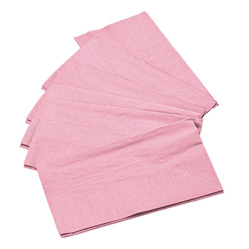 Perfectware 2 Ply Dinner Napkin Pink- 100ct Paper Dinner Napkin, 2-Ply Pink, 0.1