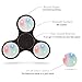Fidget Spinner Toy Stress Reducer Light Up Switch Control - Black