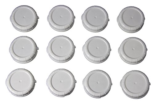Replacement Bottle Caps for Libbey and Stanpac Milk Bottles 48 mm, ( 12 Pack )