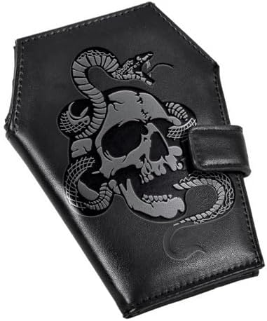 Amazon.com: Lazy Skull Coffin Wallet – Spooky Gothic Wallet – Slim