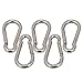 M4 40mm Multifunctional 304 Stainless Steel Spring Loaded Gate Snap Carabiner Quick Link Lock Ring Hook