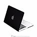 TOP CASE - Rubberized Hard Case Compatible with Apple13-Inch MacBook Pro A1425 and A1502 Bundle with Sleeve, Silicone Keyboard Cover, Clear Screen Protector and Mouse Pad - Black
