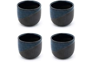 1 Fuji Merchandise Porcelain Sake Cups 2 fl oz Japanese Restaurant Supply (Blue S