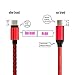 USB Type C Cable 3ft Fast Charger Nylon Braided Quick Charge USB-C 2.0 Cord for Nextbit Robin, ZTE Zmax Pro, LG V30 V20 G6 G5, Nexus 6P 5X, Google Pixel,Samsung Galaxy S8 Note 8 - Red