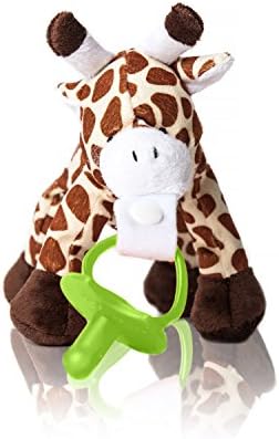 Supreme Baby Pacifier By CuddlesMe | Soft & Comfortable Plush Stuffed Cute Giraffe Toy | Detachable Easily Cleaned Silicone Pacifier BPA Free | For Newborns Infants & Toddlers