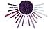 Voplop Paper Pom Poms - 20 pcs of 8, 10, 14 Inch - Paper Flowers - Perfect for Wedding Decor - Birthday Celebration - Table and Wall Decoration (Purple Mix)