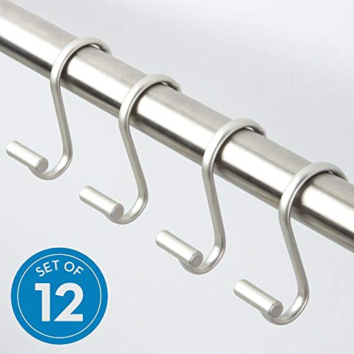 image for InterDesign iDesign 76752 Metal T-Bar Shower Curtain Hooks Rust Resist
