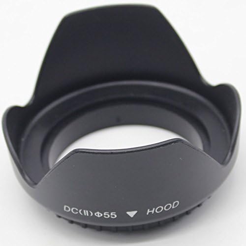 ADQQ 55mm Tulip Flower Lens Hood for Nikon D3400 D3500 D5600 with Nikkor AF-P 18-55mm Lens