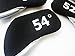 DYZOO Wedge Golf Club Head Covers Neoprene Case for 48-60 Degree 6pcs/Set Black