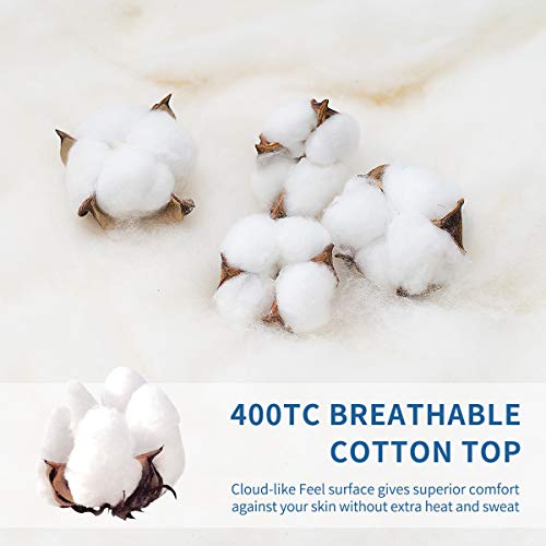 CHOKIT Extra Thick King Size Mattress Topper, Cooling Cotton Mattress