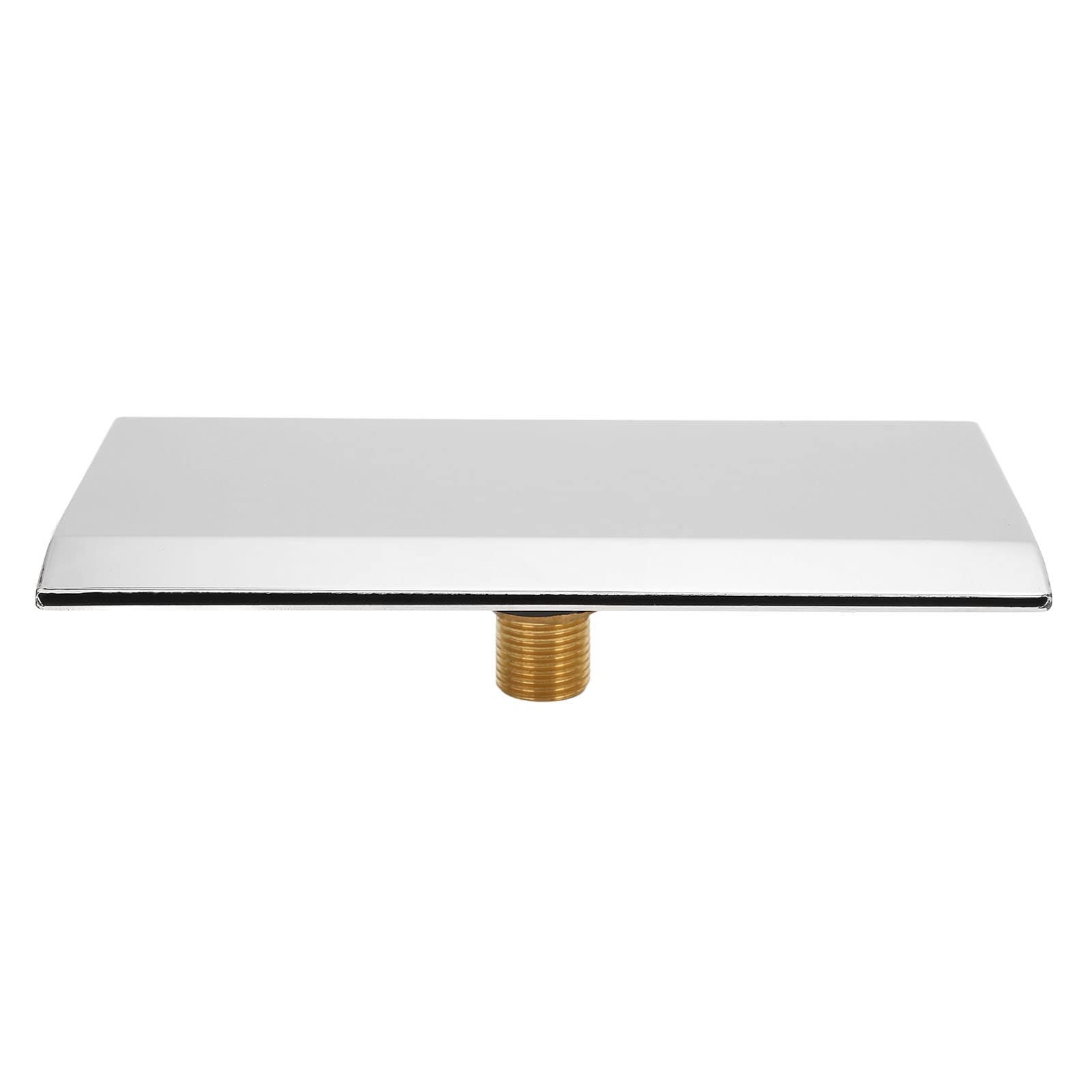 Waterfall Tub Spout, G1/2 External Thread Stainless Steel Waterfall Tub Spout, Silver Wall Mounted Waterfall Outlet Nozzle Accessories for SPA Bathroom Pool Swimming Pool