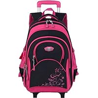 Rolling Backpack, COOFIT Rolling Backpack for Girls Wheeled Backpack Roller Backpack for Girls