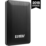 2.5" 1TB Ultra Slim Portable External Hard Drive USB3.0 HDD Storage Compatible for PC, Desktop, Laptop, Xbox One, Xbox 360, PS4(Black)