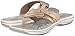 Clarks Women's Brinkley Keeley Flip Flop, Gold, 10 M US