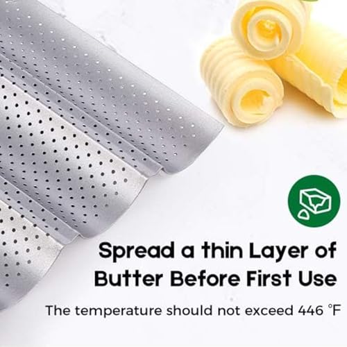 AMAGABELI GARDEN & HOME Baguette Bread Pan 15
