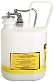 Justrite, 12162, Type I Safety Can, 1 Gal, White, 12-3/4" H