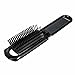 Louise Maelys 4pcs Colorful Portable Folding Hair Brush with Mirror Compact Pocket Comb for Travel Gift Idea