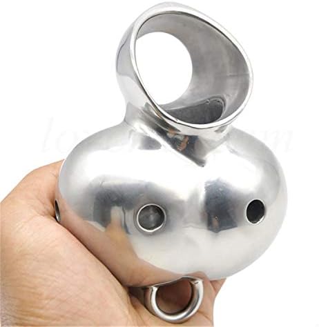 Memoriesed Stainless Steel Binding Device Male Scr-Ötal Bound Pē-Nīs Rings ßàll Strétcher Chàstî^Ty Cõ'Ck Pē-Nīs Ring S:Ě-X Toys for Men