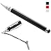 Snugg 2 in 1 Black Stylus Pen - A Touch Screen Stylus and Writing Pen in One!