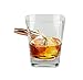 Barbuzzo Last Man Standing - Bullet Whiskey Glass - Durable Hand Blown Glass - Hand Sculpted with a Faux 50 Caliber Bullet - Great Man Gift and Addition to the Man Cave - Holds 10 Ounces