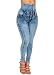 Sexy High Waisted Butt Lifting Levanta Cola Colombian Design Skinny Jeans 10487C